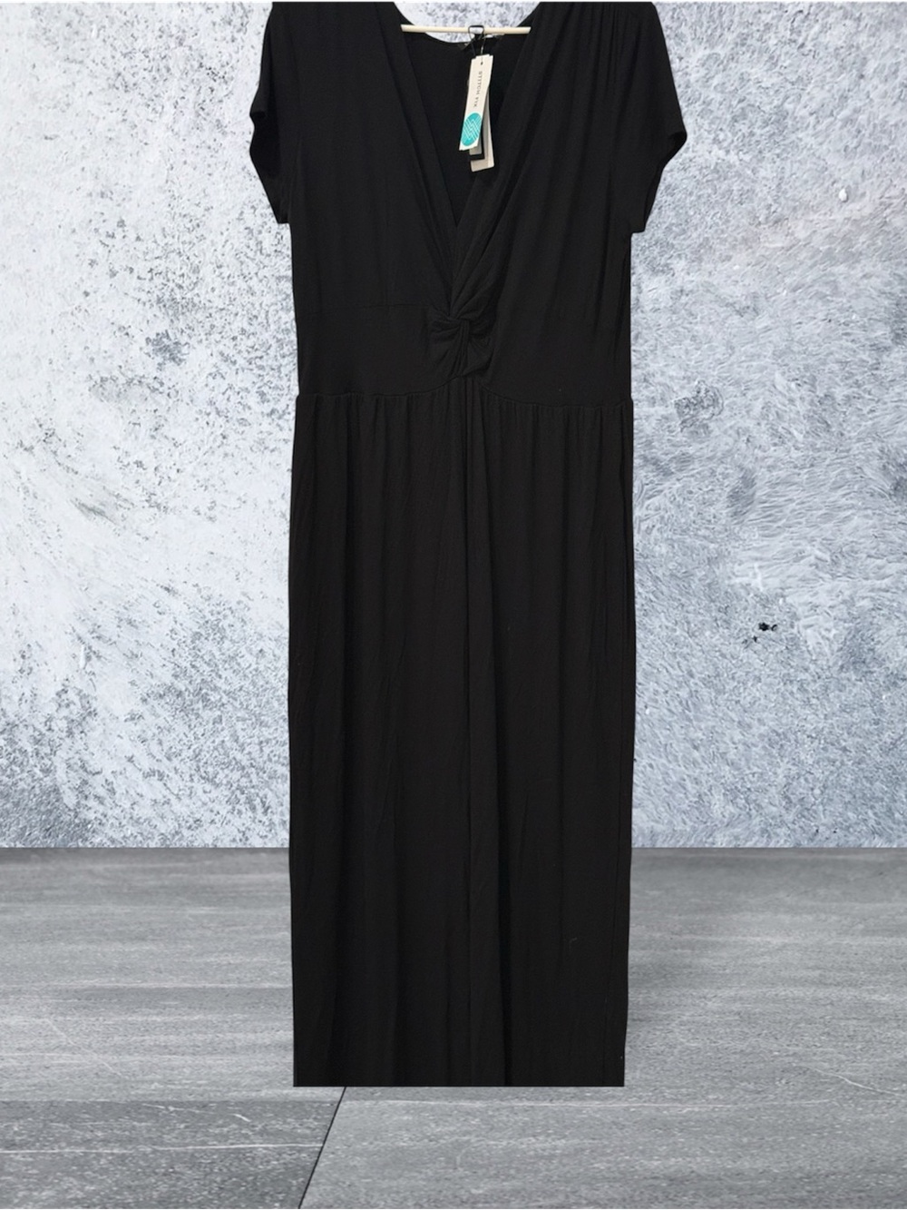 Steve Madden Black Knot-Front Jumpsuit